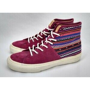 Vans Shoes Mens 7.5 Skater Italian Weave Sk8-Hi Decon High Top Ortholite